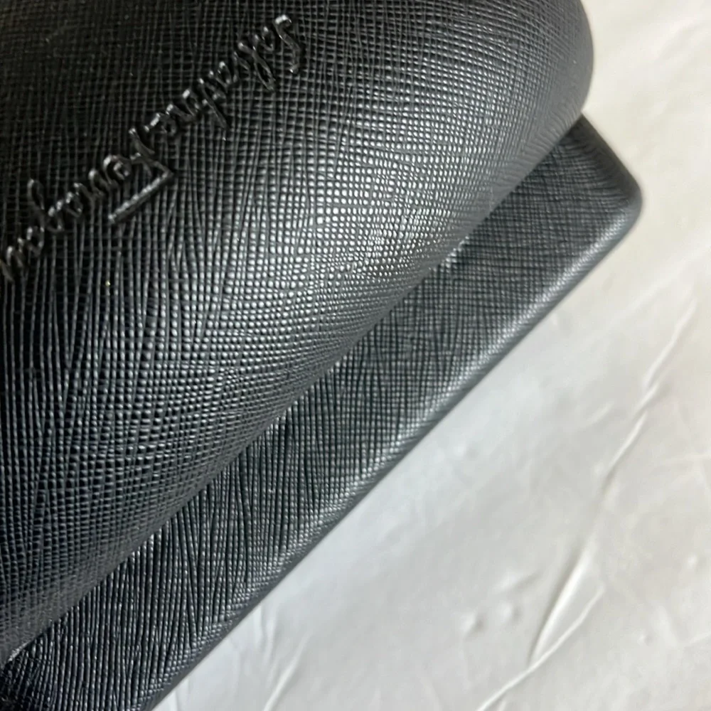 Salvatore Ferragamo Black Glasses Case